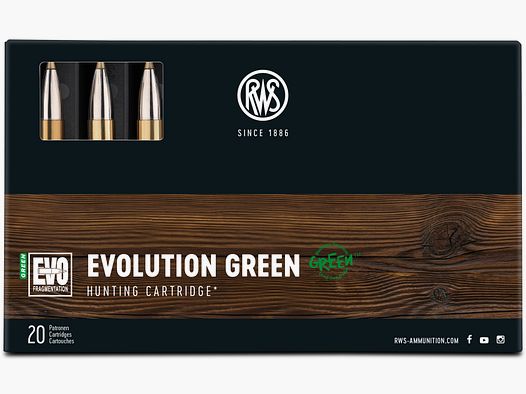 RWS .30-06 EVO Green 9,0g Bleifreie Büchsenpatronen