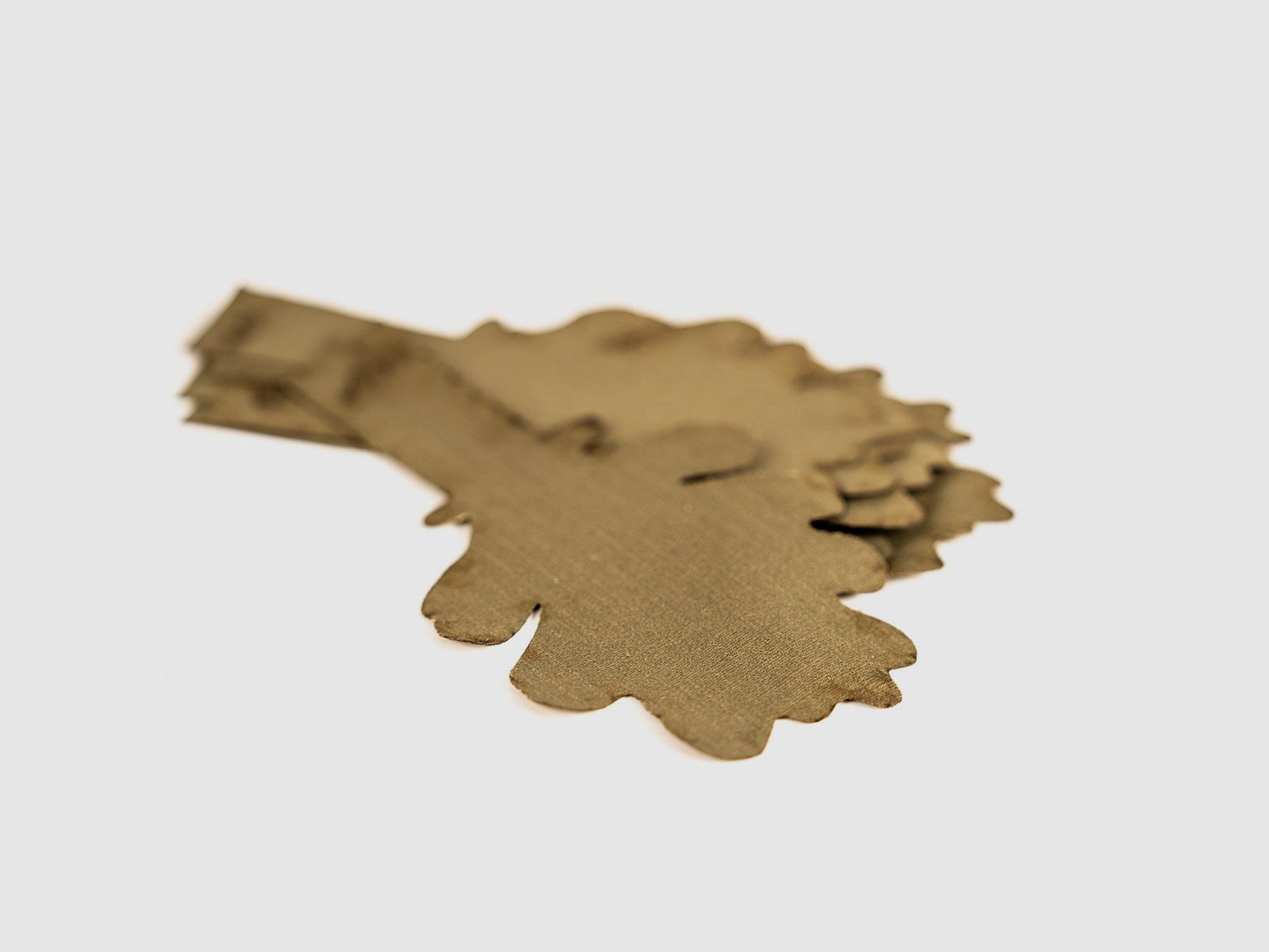 GERMAN TACTICAL SYSTEMS Camo Leaf Lasercut 12pcs – Stone Grey Olive