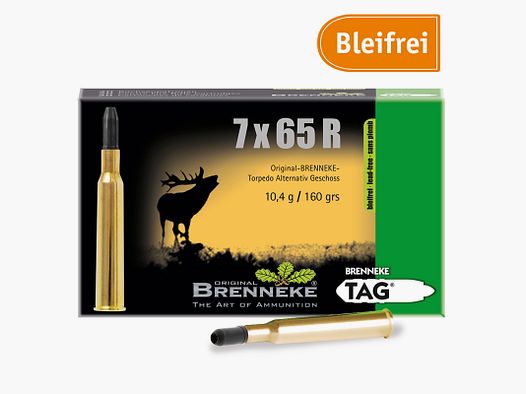 Brenneke 7x65 R 160GR TAG 20 Patronen