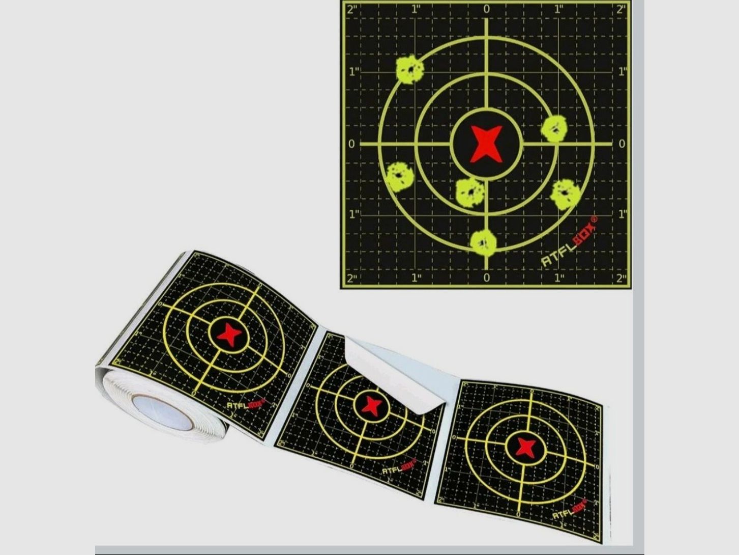 Zielscheiben Spaltter 10,2cm×10,2cm für Luftgewehr /Luftpistole 