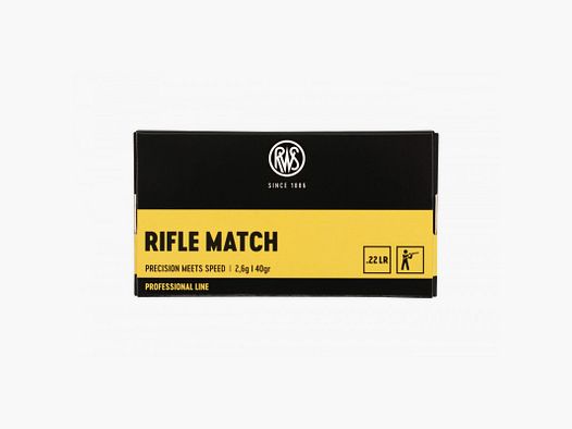 500 Patronen RWS Professional Line Rifle Match Kal.22LR