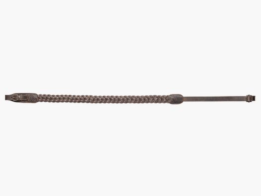 Sauer Gewehrriemen Leder geflochten