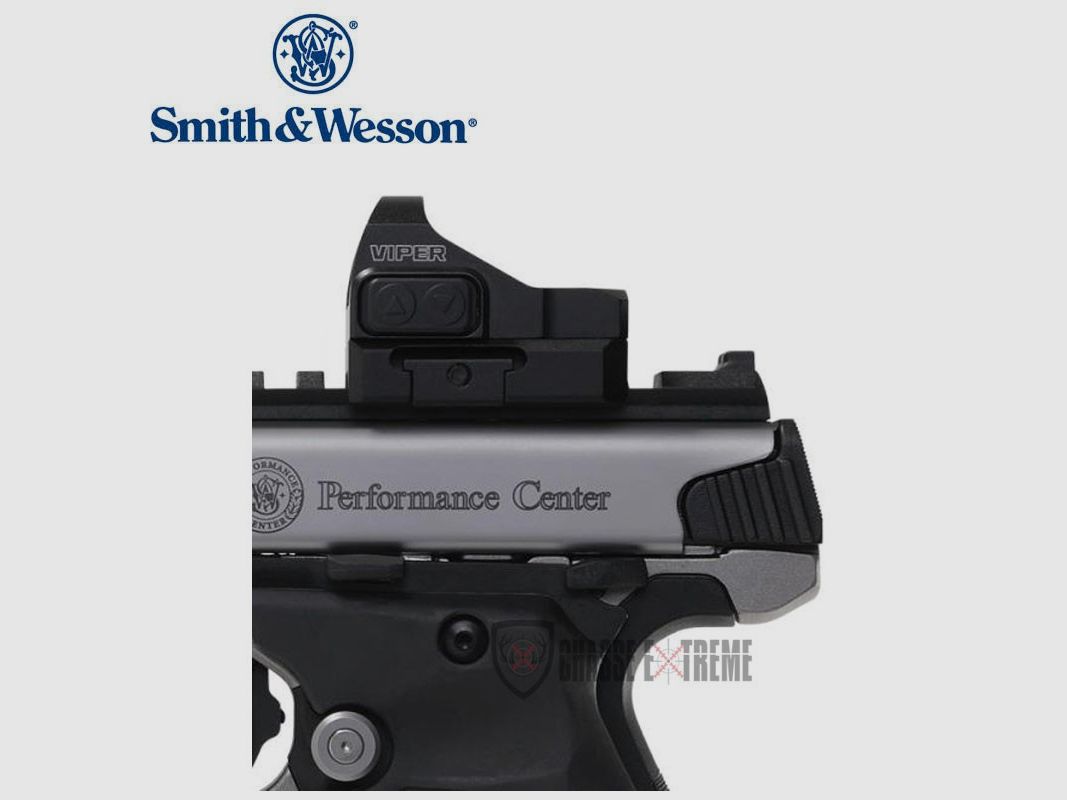 Pistool S&W 22 Victory Target Carbon Rood Punt Kal. 22lr, afbeelding 2 van 3