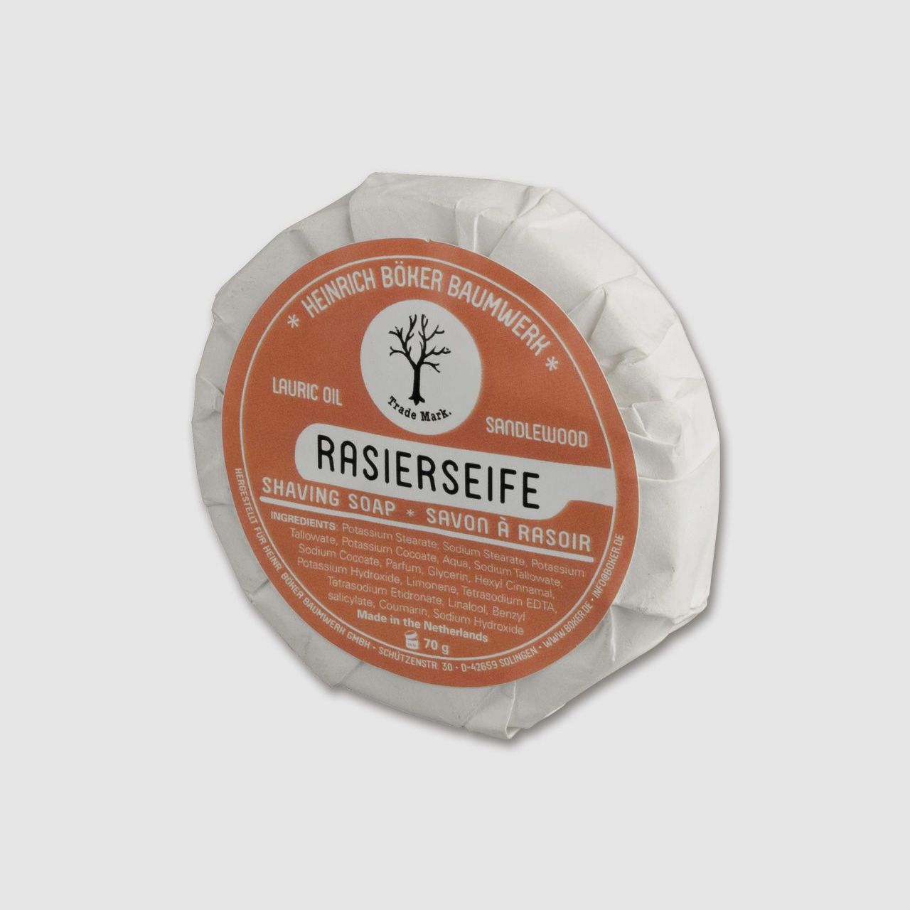 Böker Rasierseife Lauric Oil Sandelwood Zubehör