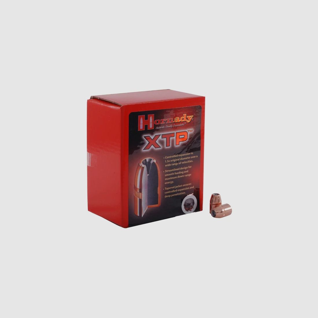Hornady bullet .44/.430 HP/XTP with crimping ring 240GR 100 pieces