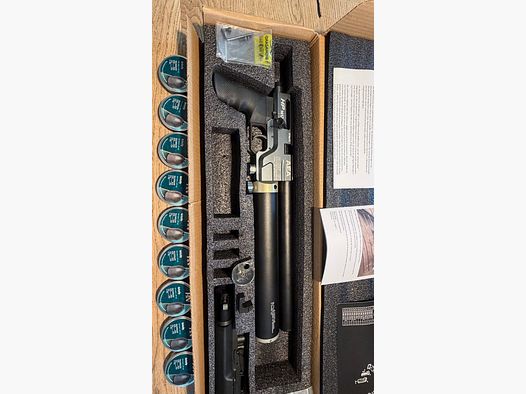 AEA HP Max MK1 F-Version 9 mm/.35 mit 540 H&N Grizzly Slugs und Zubehör