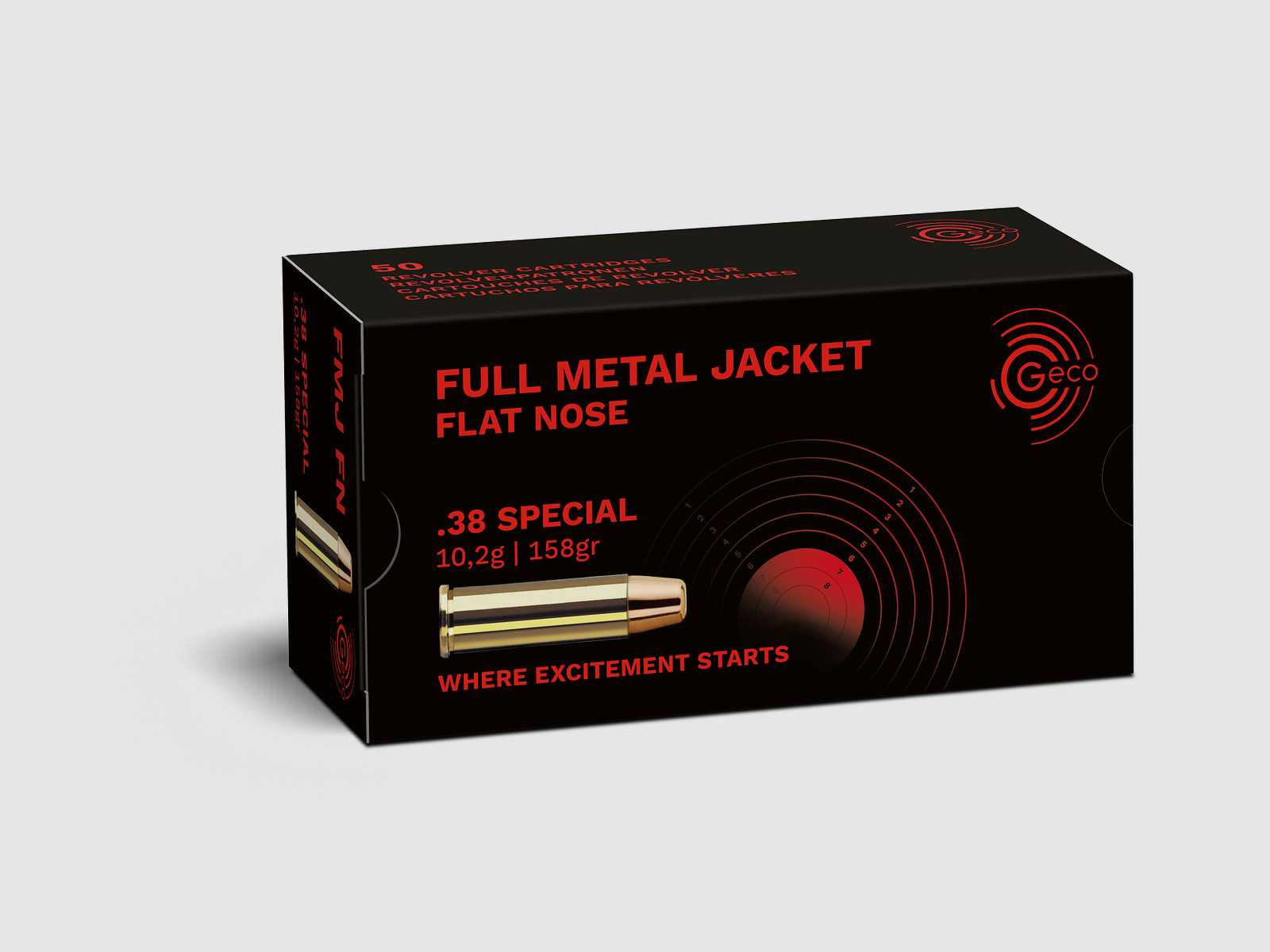 GECO .38 Spec. VM-Flachkopf - FMC-FP 10,2g