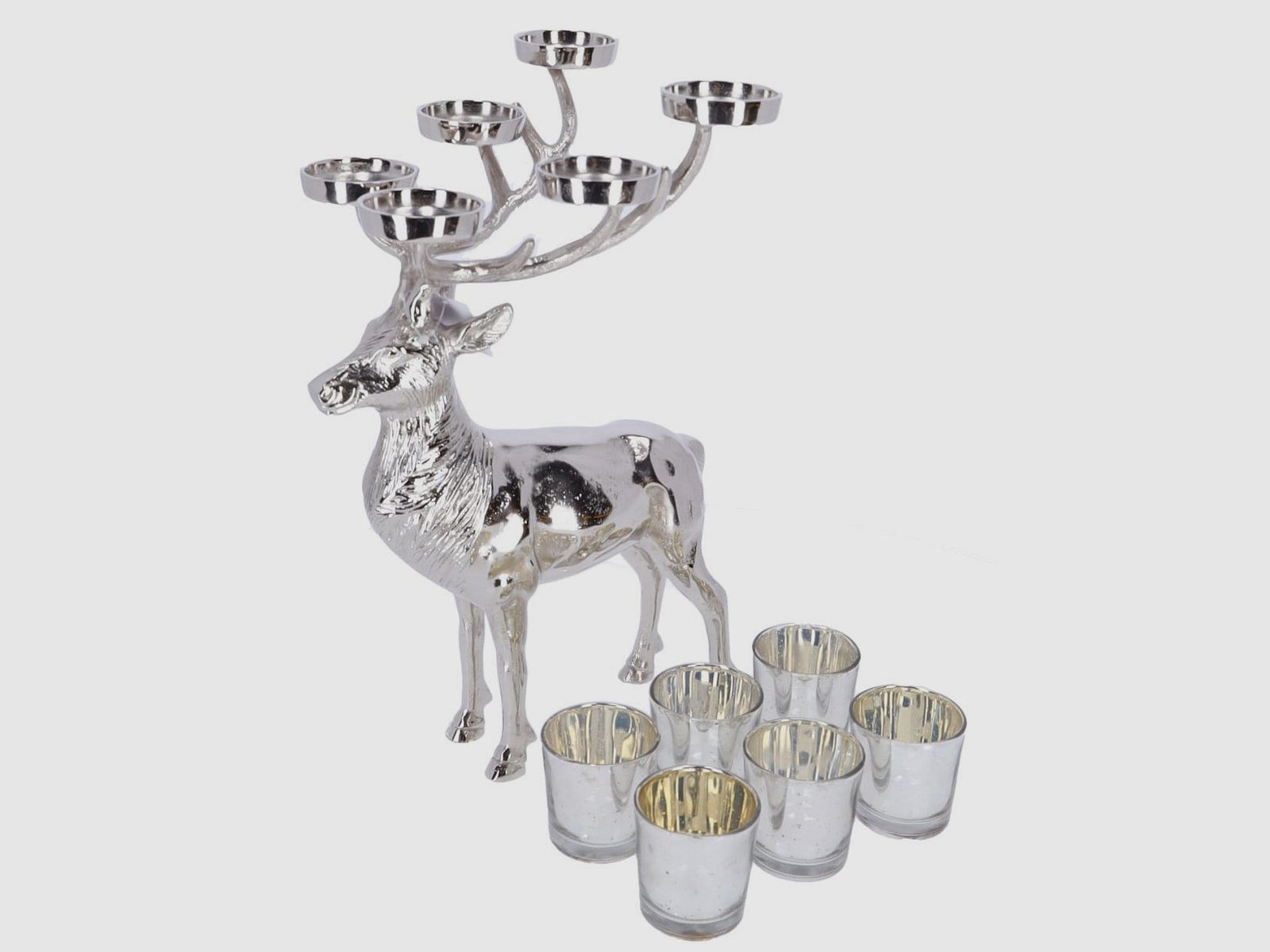 Guild tealight holder deer forest view