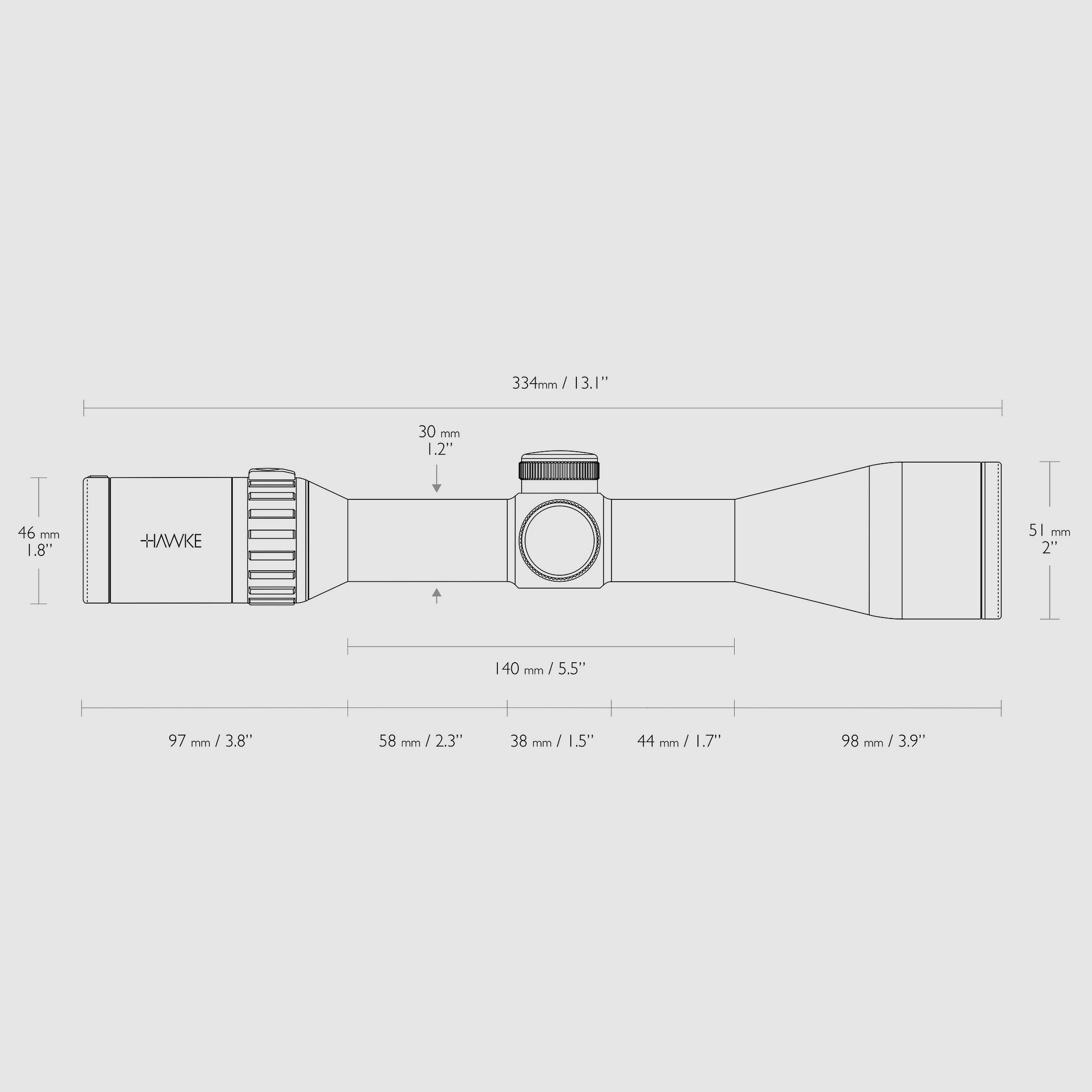 HAWKE 16415 ENDURANCE 30 FD 2-12x50 LR2 FD 12X ABSEHEN