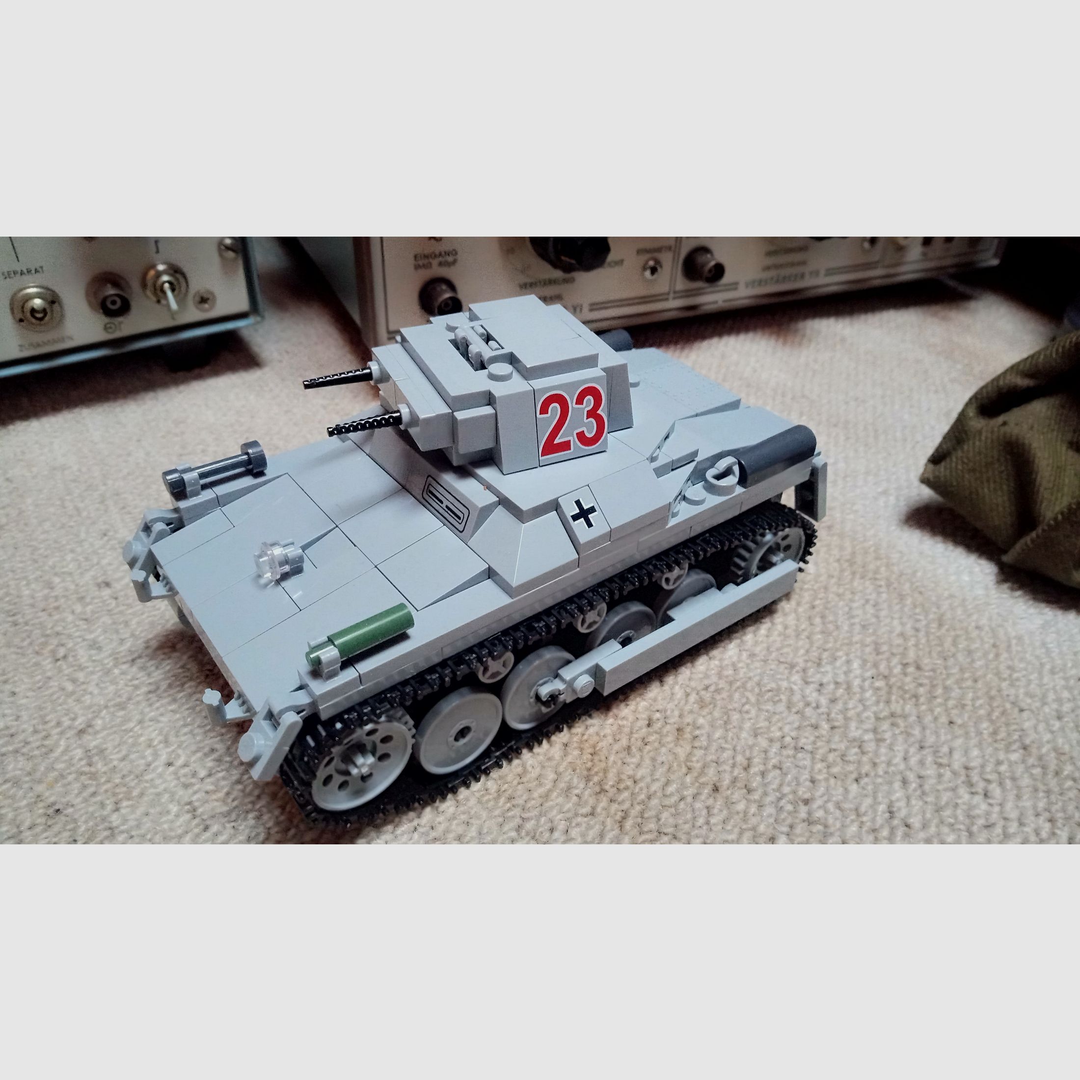 Cobi Duitse WK2 Panzer I / PzKpfw (1) Ausf. A (met dubbele MG-13) Klemmbausteinen Lego compatibel Product-Nr. 2474