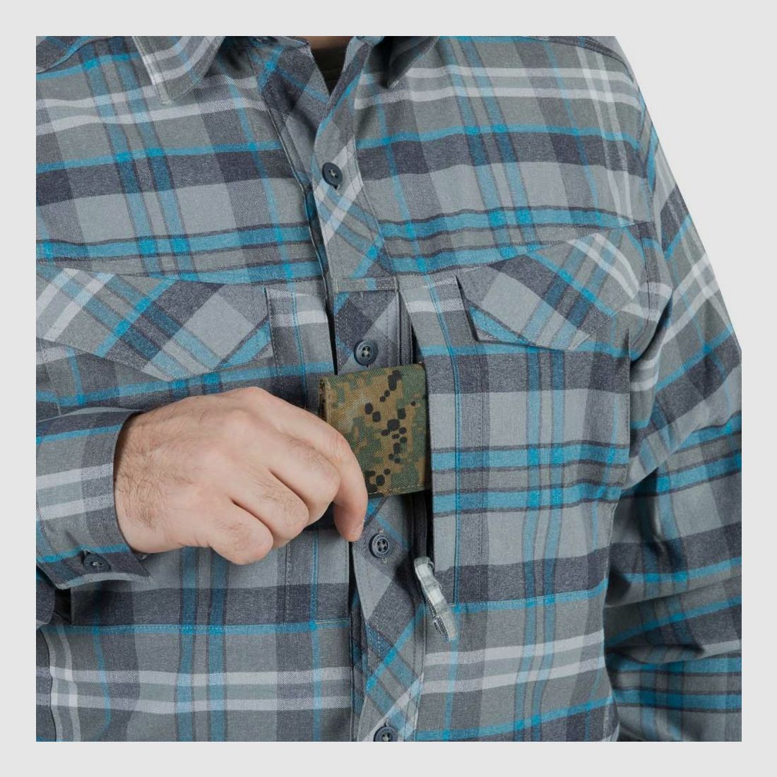 HELIKON-TEX DEFENDER MK2 PILGRIM SHIRT® LONGSLEEVE SHIRT RUST PLAID
