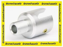 adaptateur pour silencieux pour ruger 10/22 et american rimfire, silver