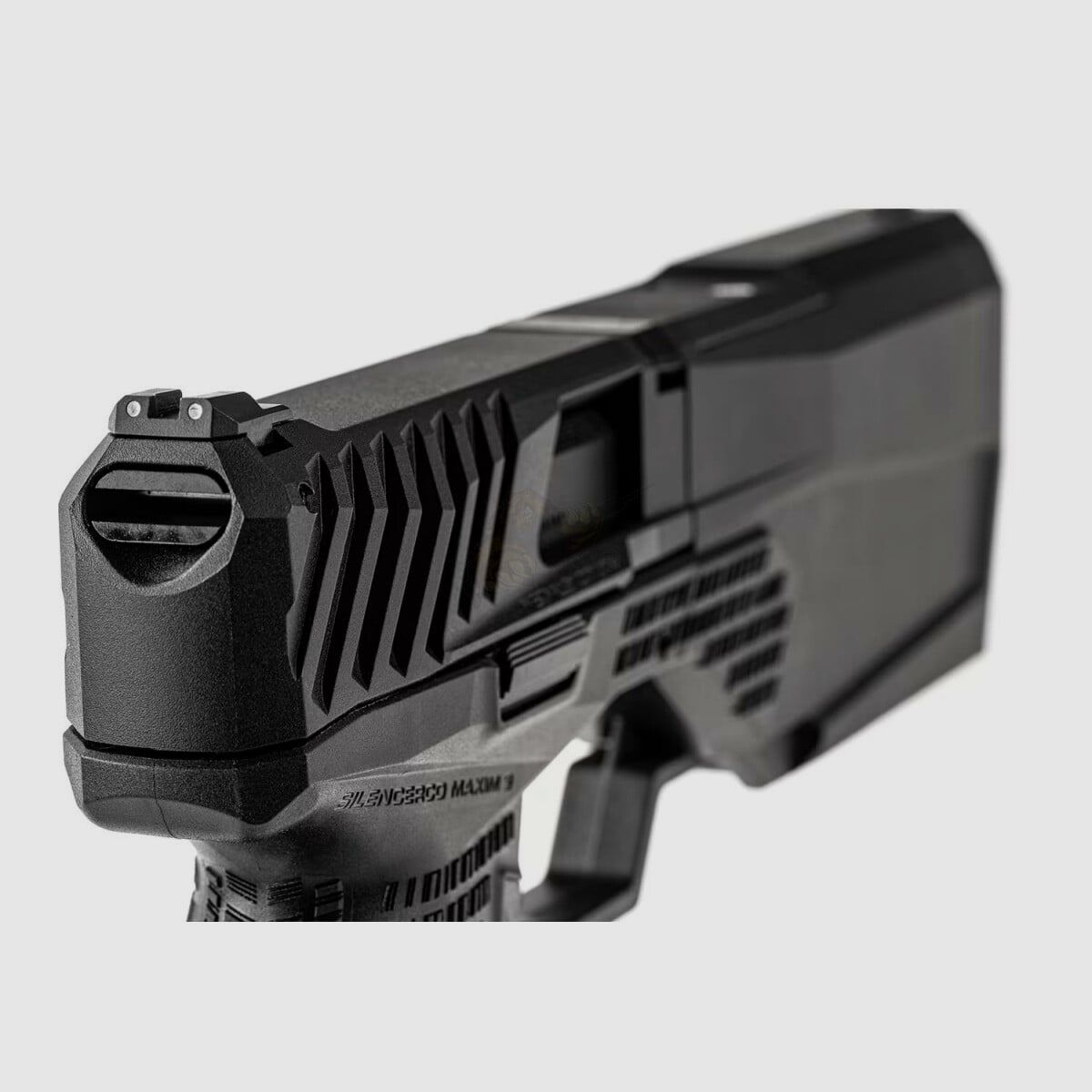 SilencerCo Maxim 9 CO2 Blowback Airsoft Pistolet w Czarnym od Krytac, zdjęcie 7 z 7