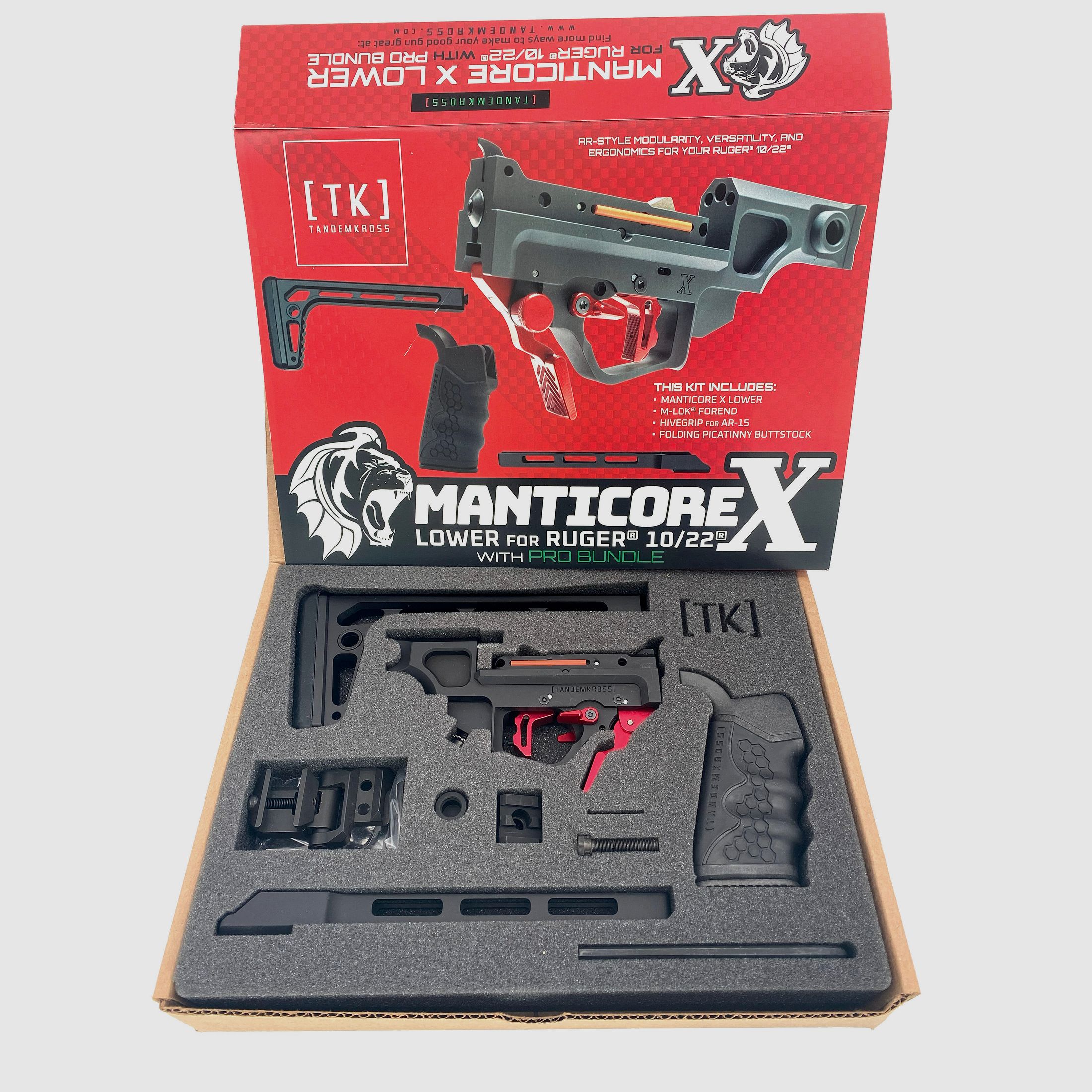 Tandemkross Manticore X Lower PRO Bundle für Ruger 10/22
