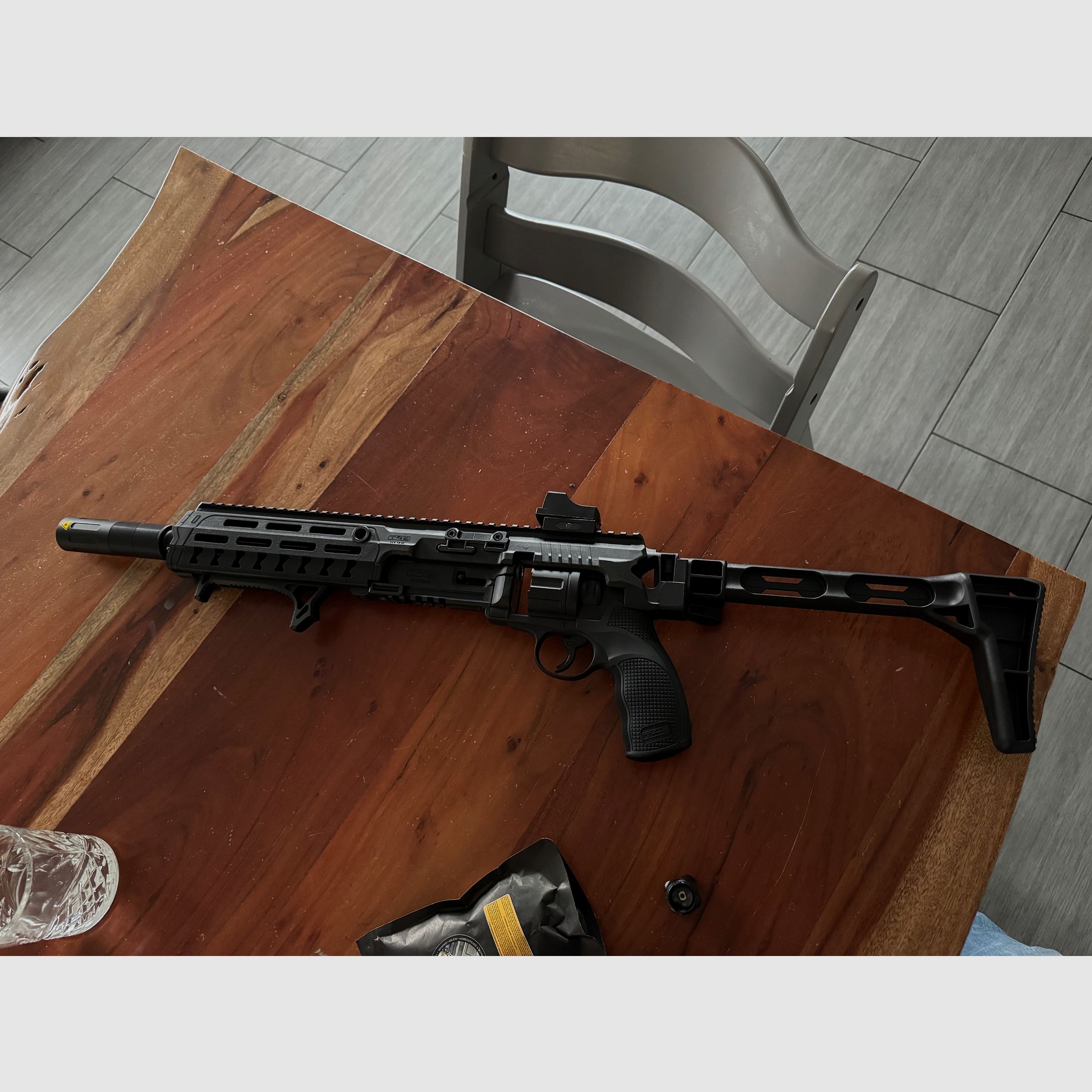 Kit di conversione Carabina T4E per HDR50 TR 50 X-Tracer Booster Mirini Flip up Munizioni Tracer UX Nano Point 3