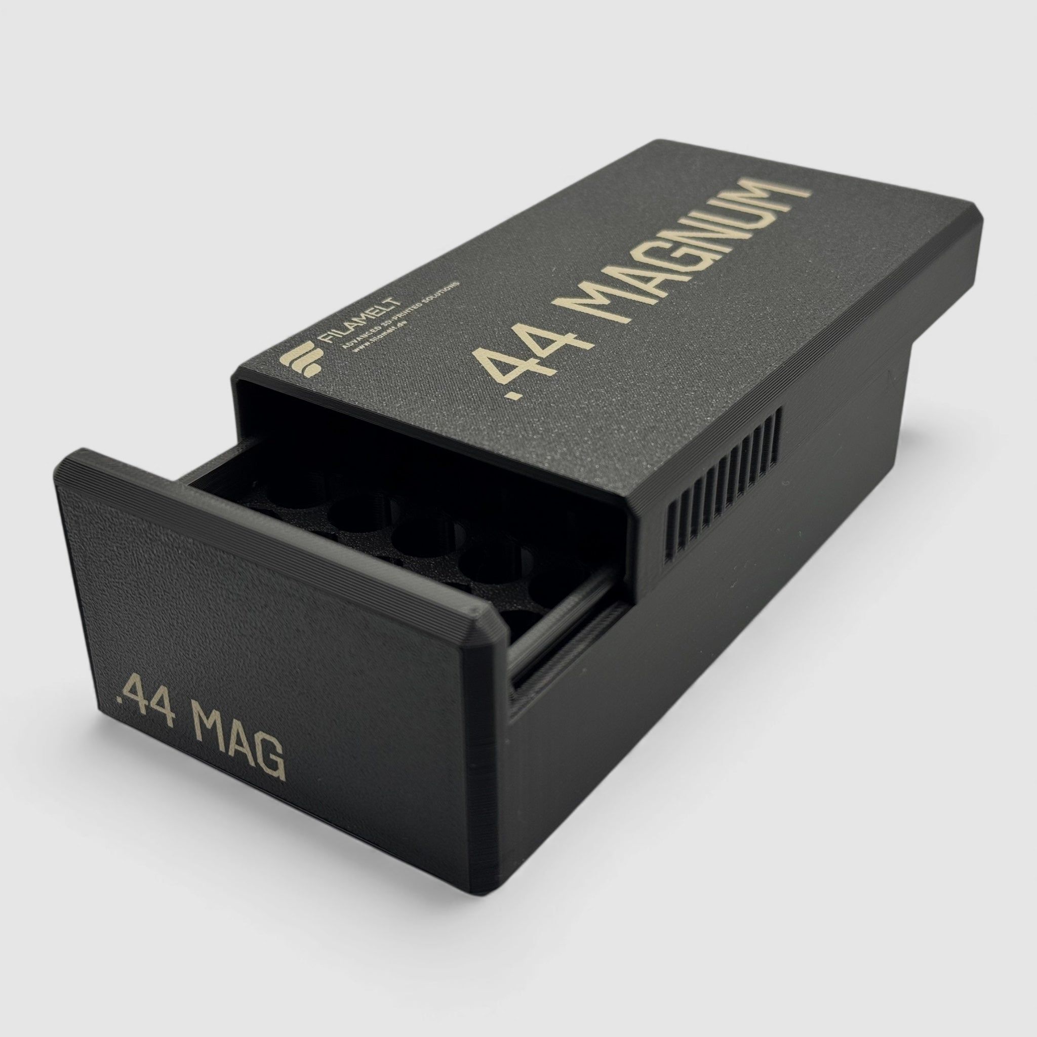 Filamelt Munitionsbox / Ammo .44 Magnum – Patronenbox für 50 Schuss, Made in Germany