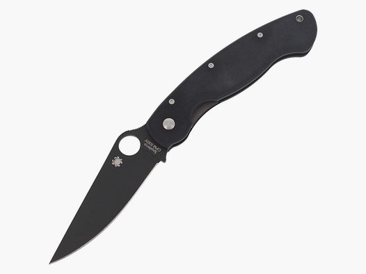 Spyderco Military Model G-10 Black / Black Blade (C36GPBK)