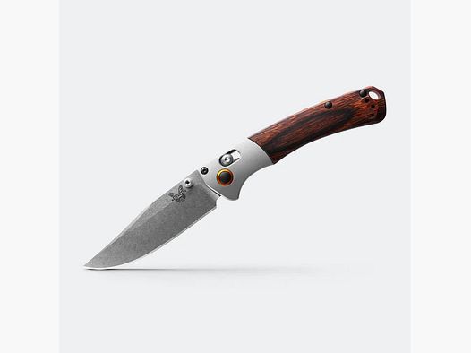 Klappmesser Mini Crooked River Gray Aluminum Wood Clip-Point
