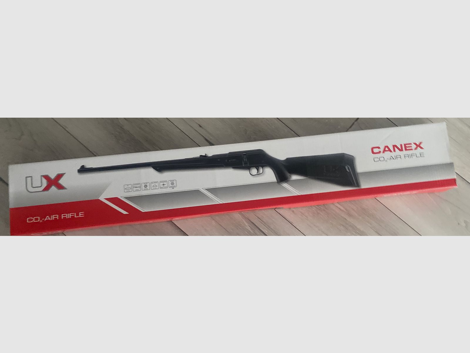 CO2 air rifle UX Canex 4.5 mm diabolo pellets