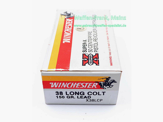 Winchester - USA cartuchos de revólver .38 Long Colt 150grs.