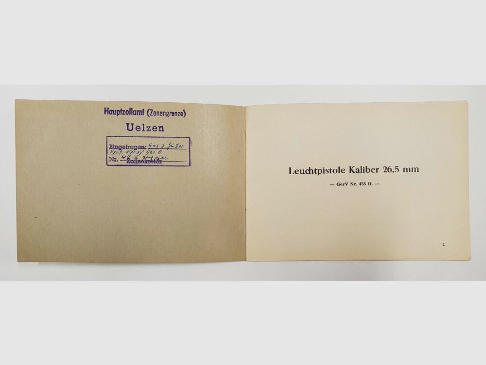 Instrucciones de uso de la pistola de luz Heym, tipo 3 de la fábrica de armas F. W. Heym - Münnerstadt, de 1959, imagen 2 de 7