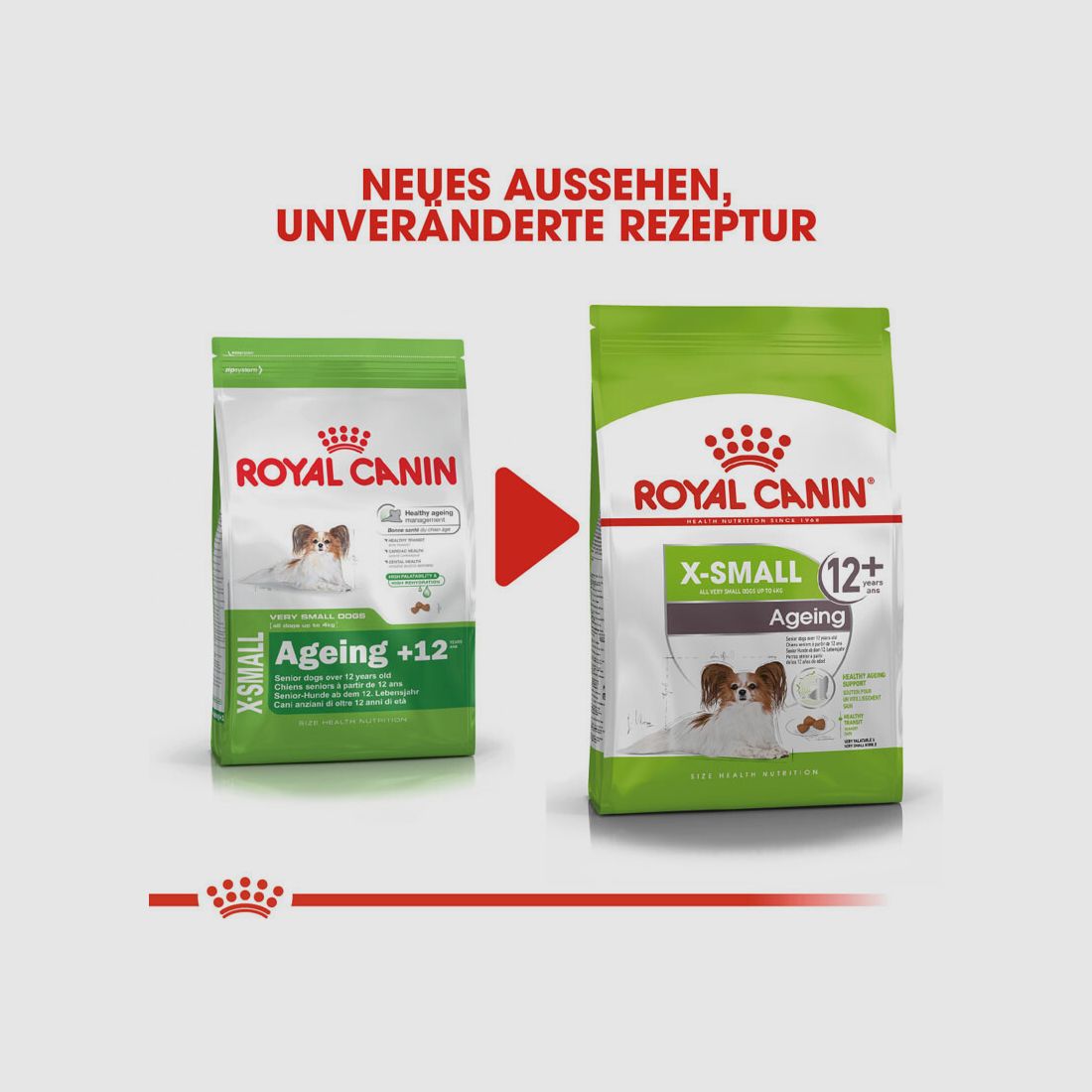 ROYAL CANIN Ältere Sehr Kleine Hunde Trockenfutter X-Small Ageing 12+ 1,5 Kg