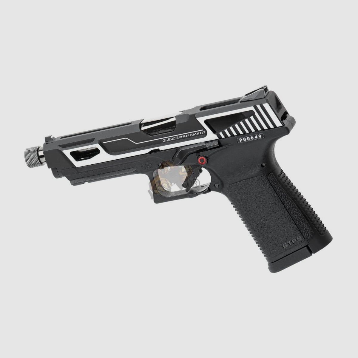 GTP9 MS CNC Metal Slide Gas Blow Back Black/Silver Airsoft Free from 18 - GBB - F | G&G