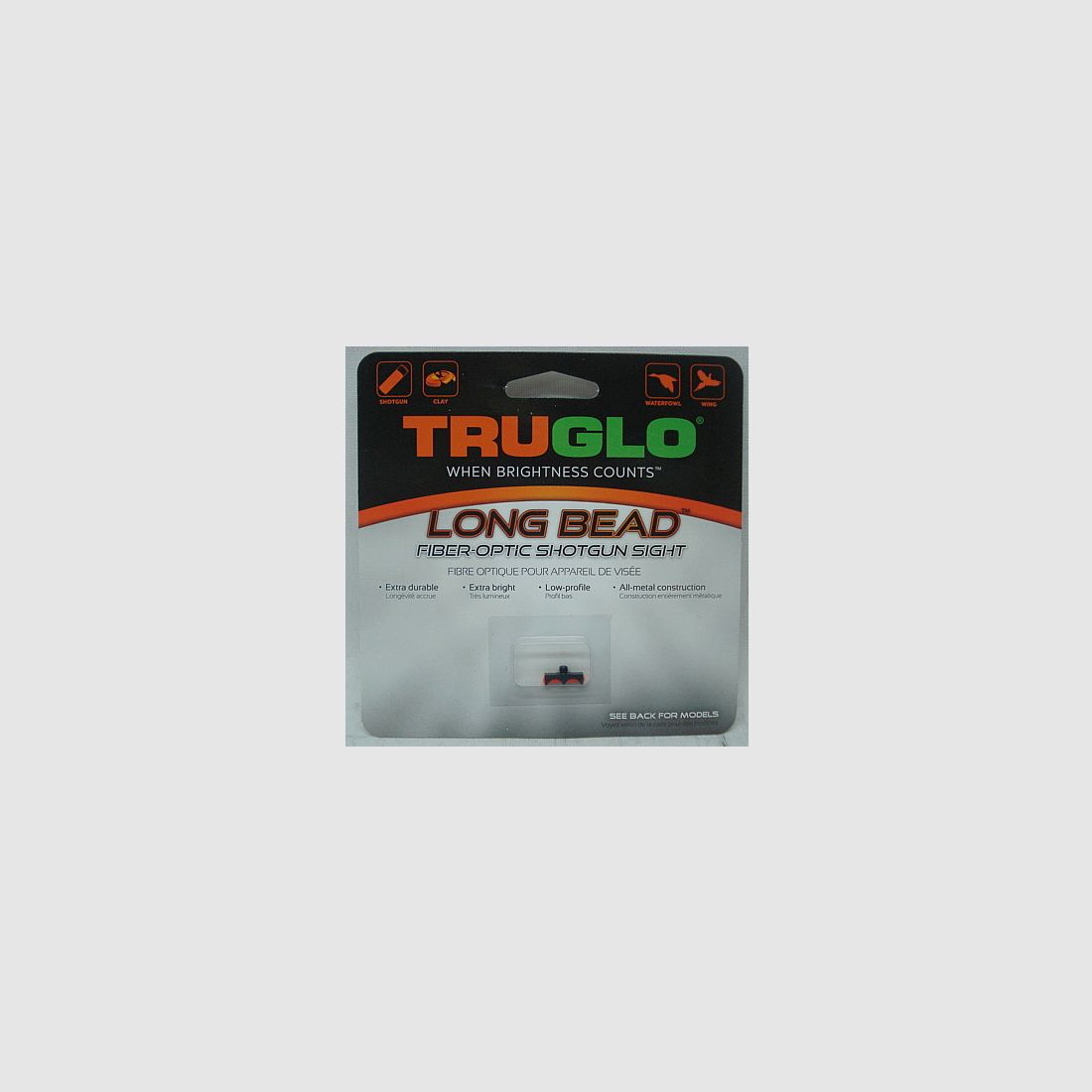 Truglo LongBead M2,6 red - L:13mm, metal body