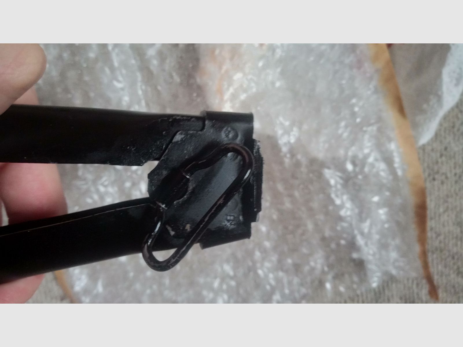 Russian 5.5 mm AKS-74 AKS-74u skeleton stock / AK Krinkov folding stock presumably Tula (damaged)