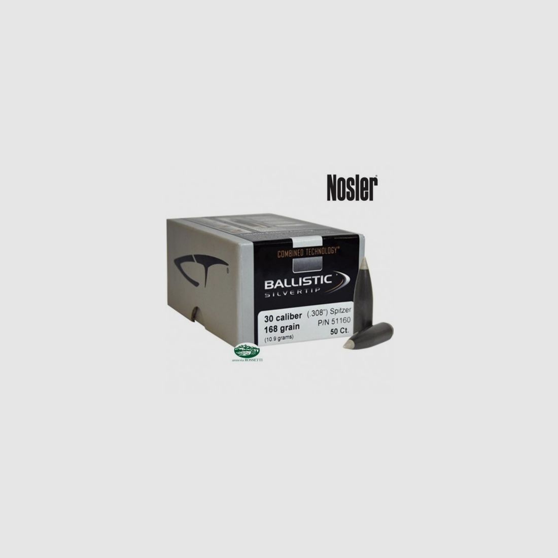 NOSLER Geschosse BALLISTIC SILVERTIP Kal.308 - 168gr. 50St. 51160