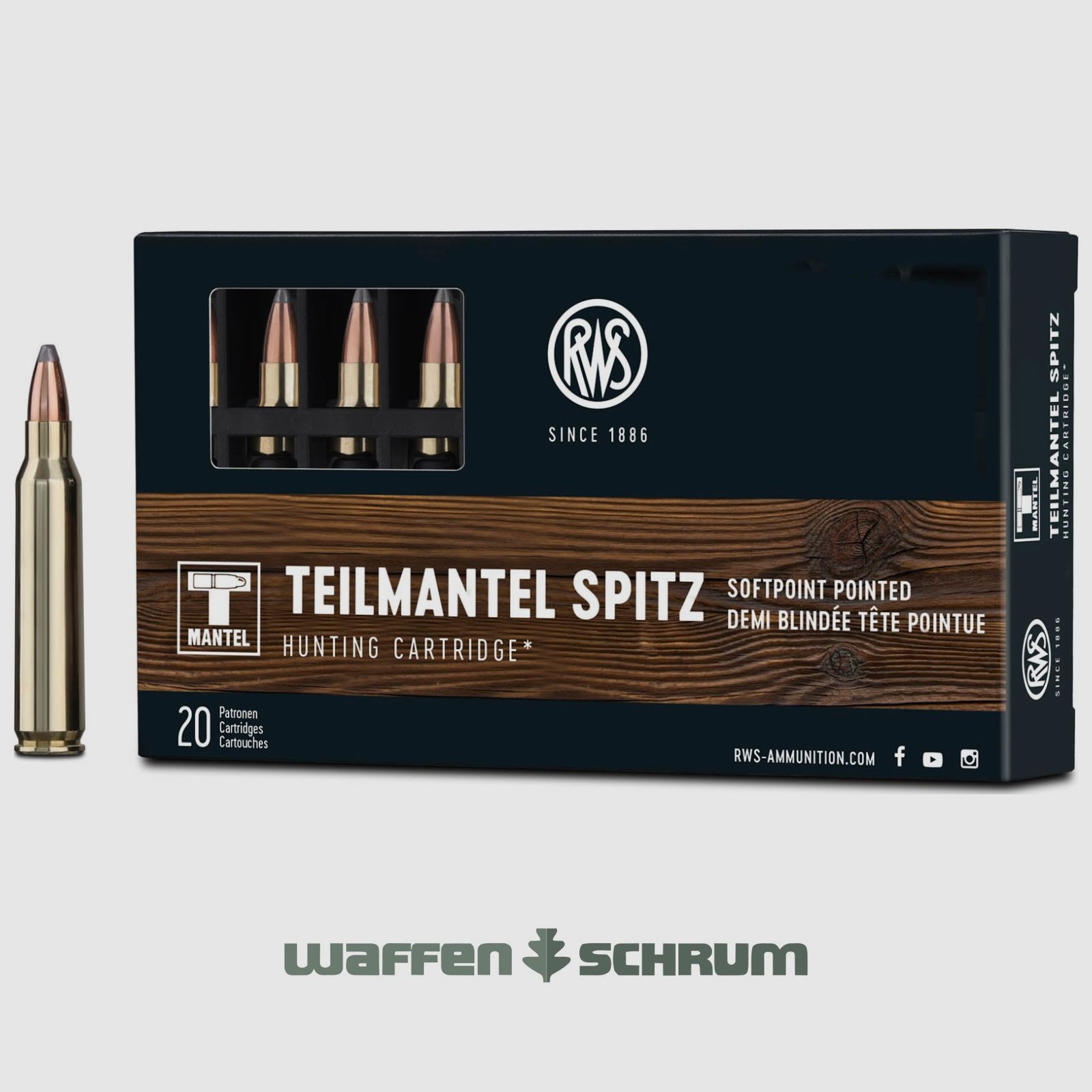 RWS TMS 3,6g - 55gr .223Rem