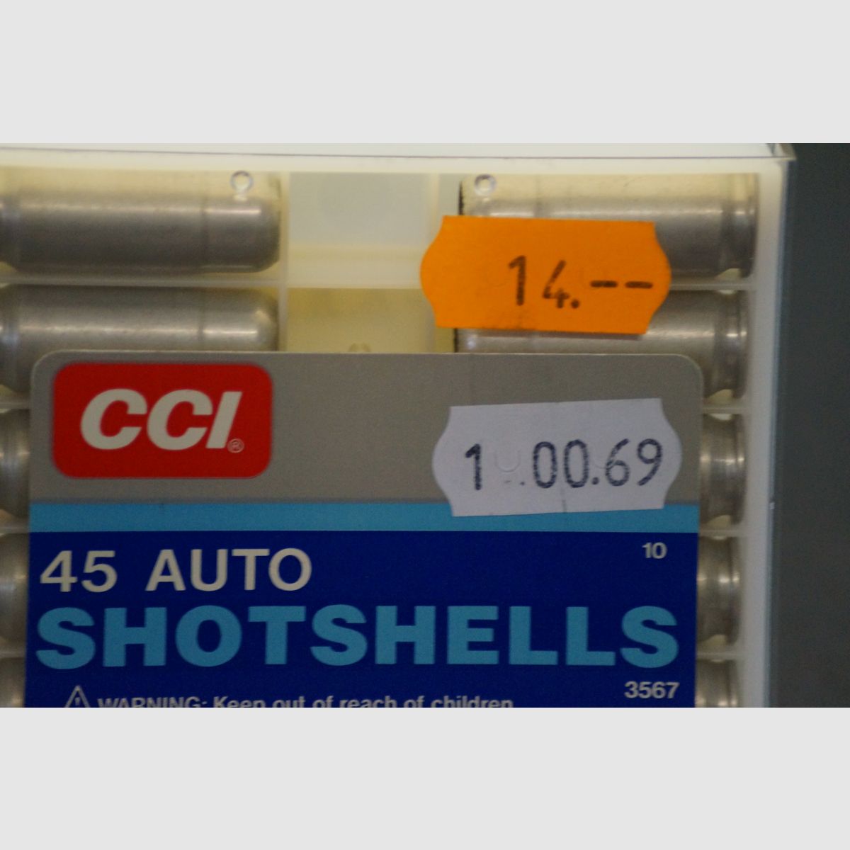 CCI .45 ACP cartuccia a pallini
