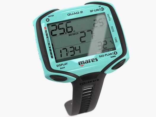 MARES QUAD 2 Computer / Aquamarin