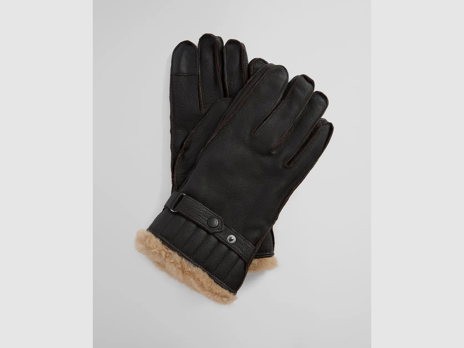 Barbour Herren Leder -Handschuhe Braun