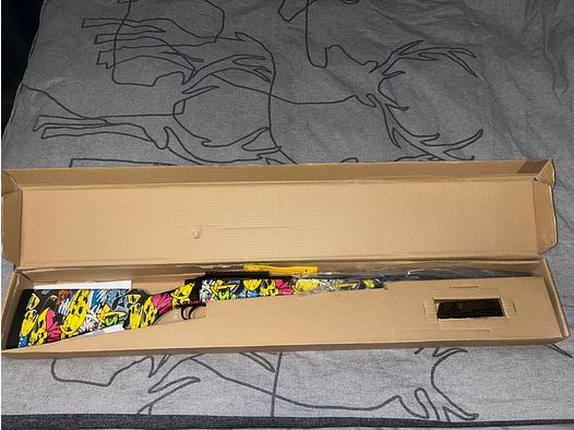 Double Bell VSR-10 Bolt Action Snipergewehr Springer 6mm BB schwarz - Jokers Graffiti Edition (DEFEKT)