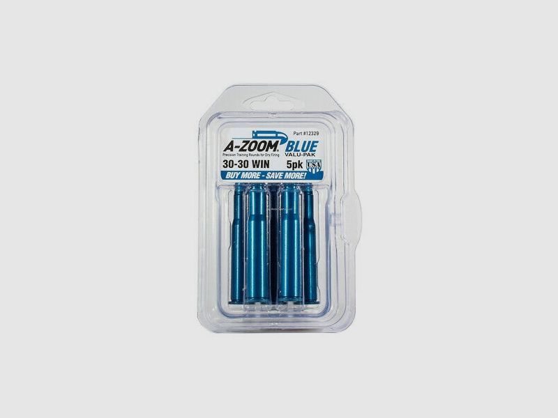 A-Zoom Dummy Patronen Aluminium geanodiseerd .30-30 Win. 5 Stuks