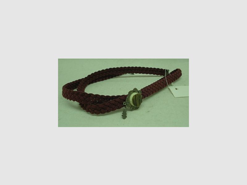 Kordel mit Horn/Eichlaub - rotes Kordelband