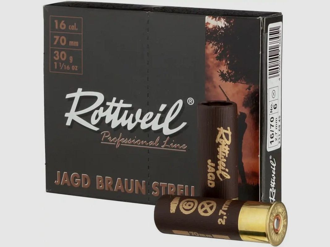 Rottweil Jacht Strooi Plastic 16/70 2,7mm - 10 Stk.