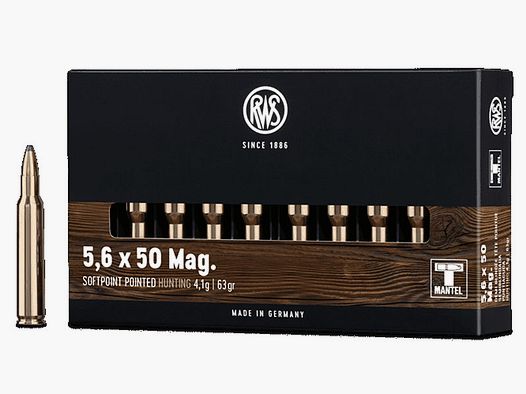RWS 5,6x50Mag TMS 4,1g - 63gr