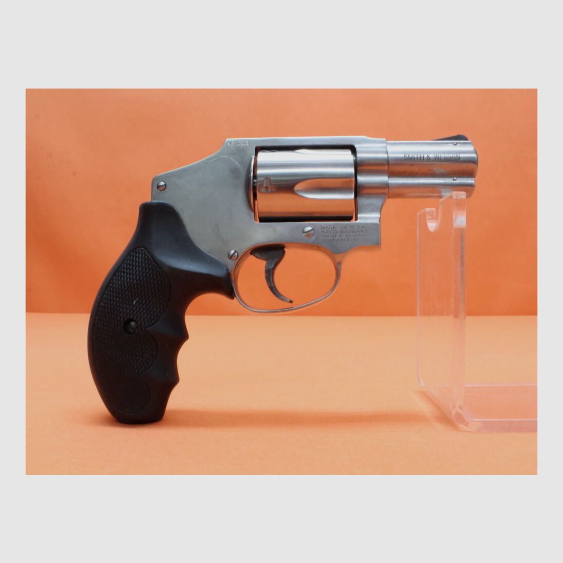 Smith & Wesson/S&W Revolver .357Magnum Smith&Wesson/ S&W640-3 Stainless, 2 1/8" Lauf mit Rampenkorn/ Gummigriff/ DAO