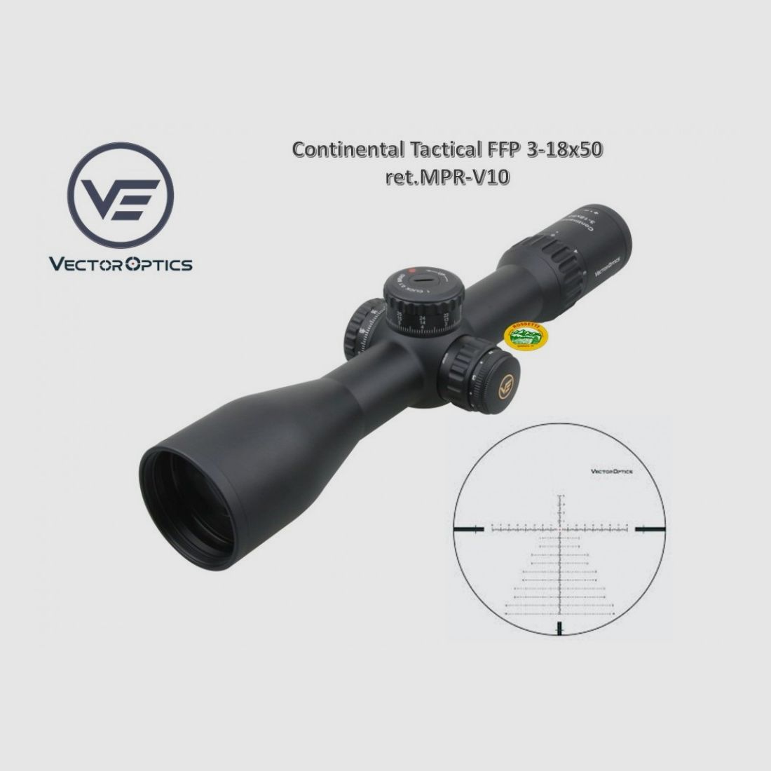 VECTOR OPTICS Continental Tactical 3-18x 50 FFP