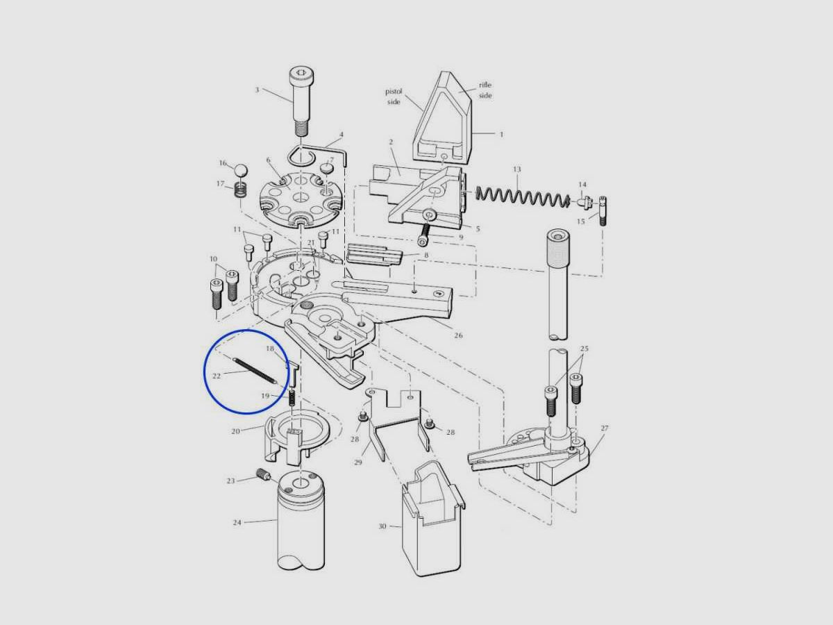 Eemann Tech Indexer Rückholfeder 13791 für Dillon XL650-XL750, Bild 3 von 3