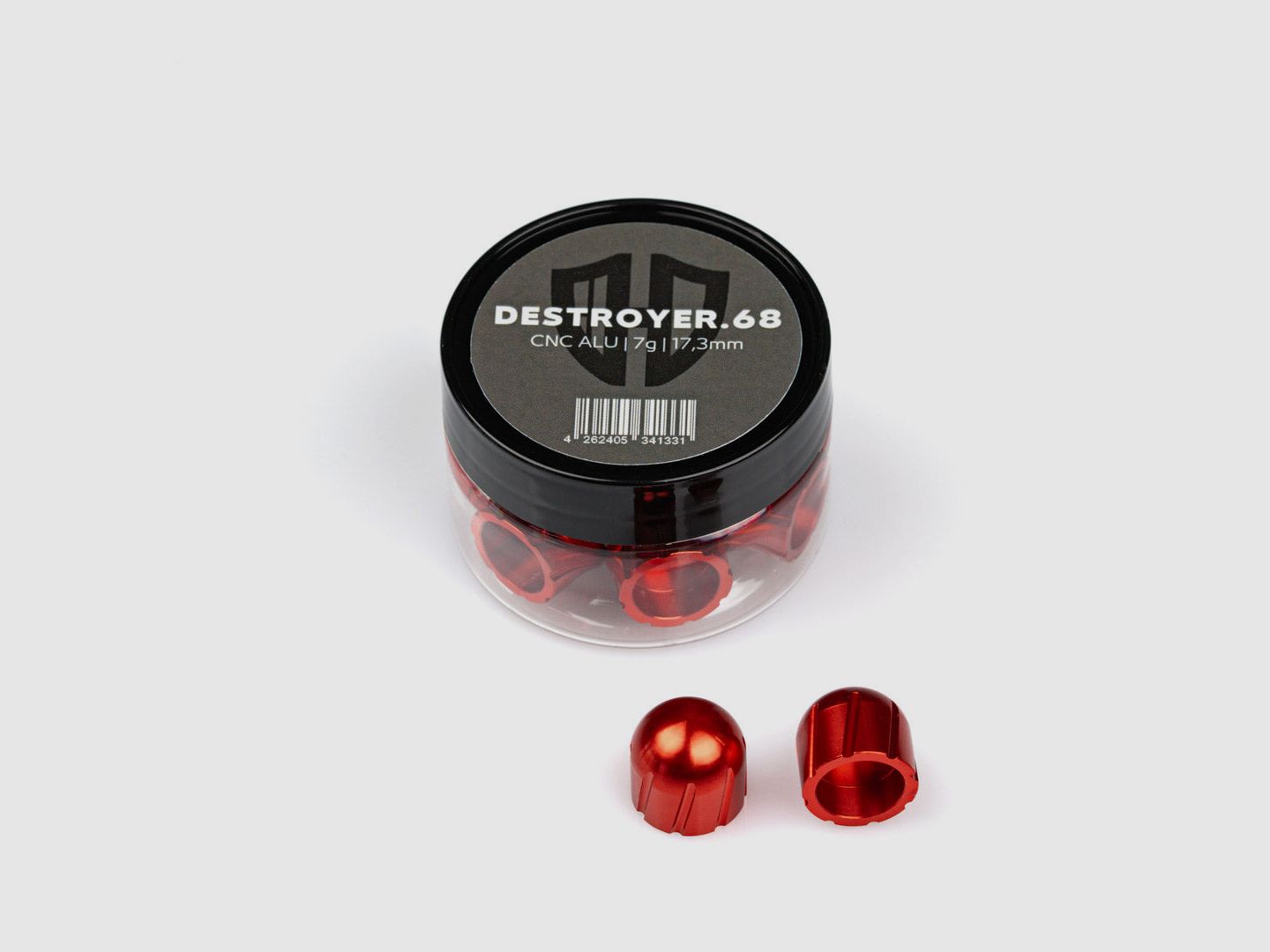 12x DESTROYER.68 | CNC ALU | 7g | 17,3mm | drei Farben | Cal.68 | for HDR68, HDS68, Milsig, AEA Zeus Cal.68