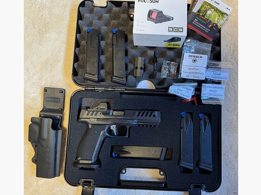 Walther PDP FullSize Match SteelFrame 5“ + Holosun + Holster + Triggertuning