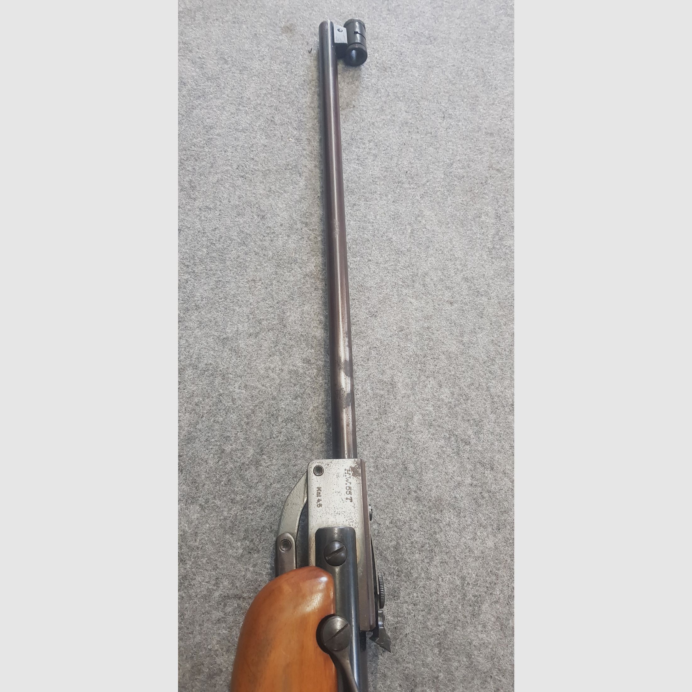 Sehr altes Weihrauch HW55 T  mit Tiroler Walnussschaft Knicker Luftgewehr  ohne F-Zeichen aus den 60iger Jahren cal. 4,5mm Diabolo
