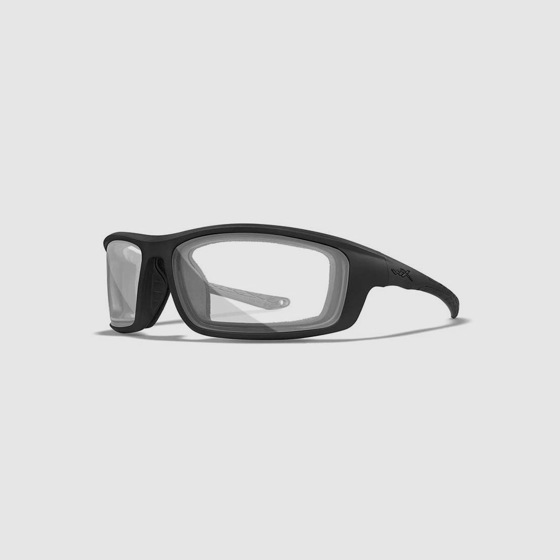 Wiley X Grid Sunglasses with Clear Lenses, Matte Black Frames, image 1 of 5