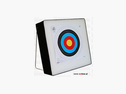 Mata łucznicza gruba piankowa ze stelażem 60x60x20cm - do łuku + tarcza 60x60