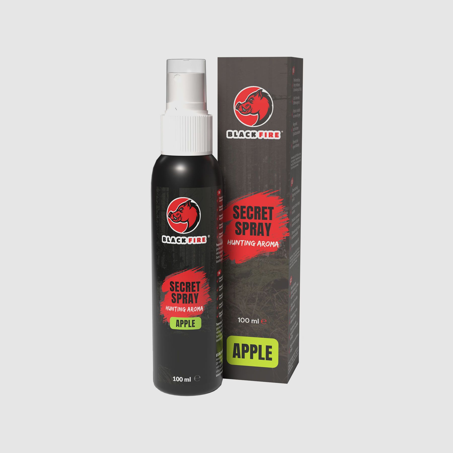 ZWARTE VUUR - Geheime Spray Appel 100 ml