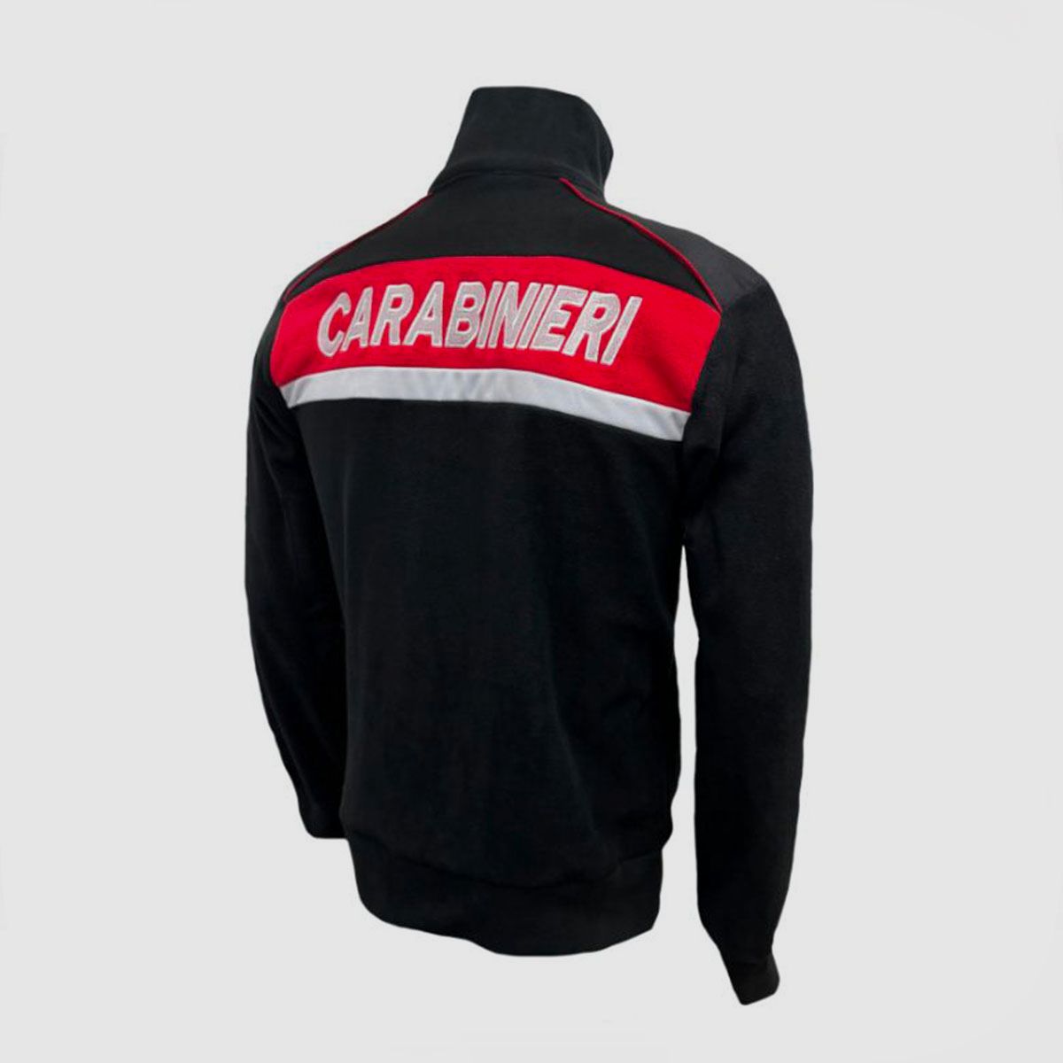 PILE CARABINIERI SCHWARZ MIT ROTEN FINISH UND REISSVERSCHLUSS, Bild 2 von 5