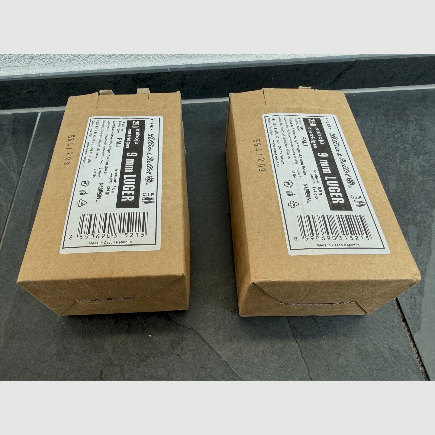 Sellier & Bellot 9 mm Luger, 124 grs FMJ – 500 coups